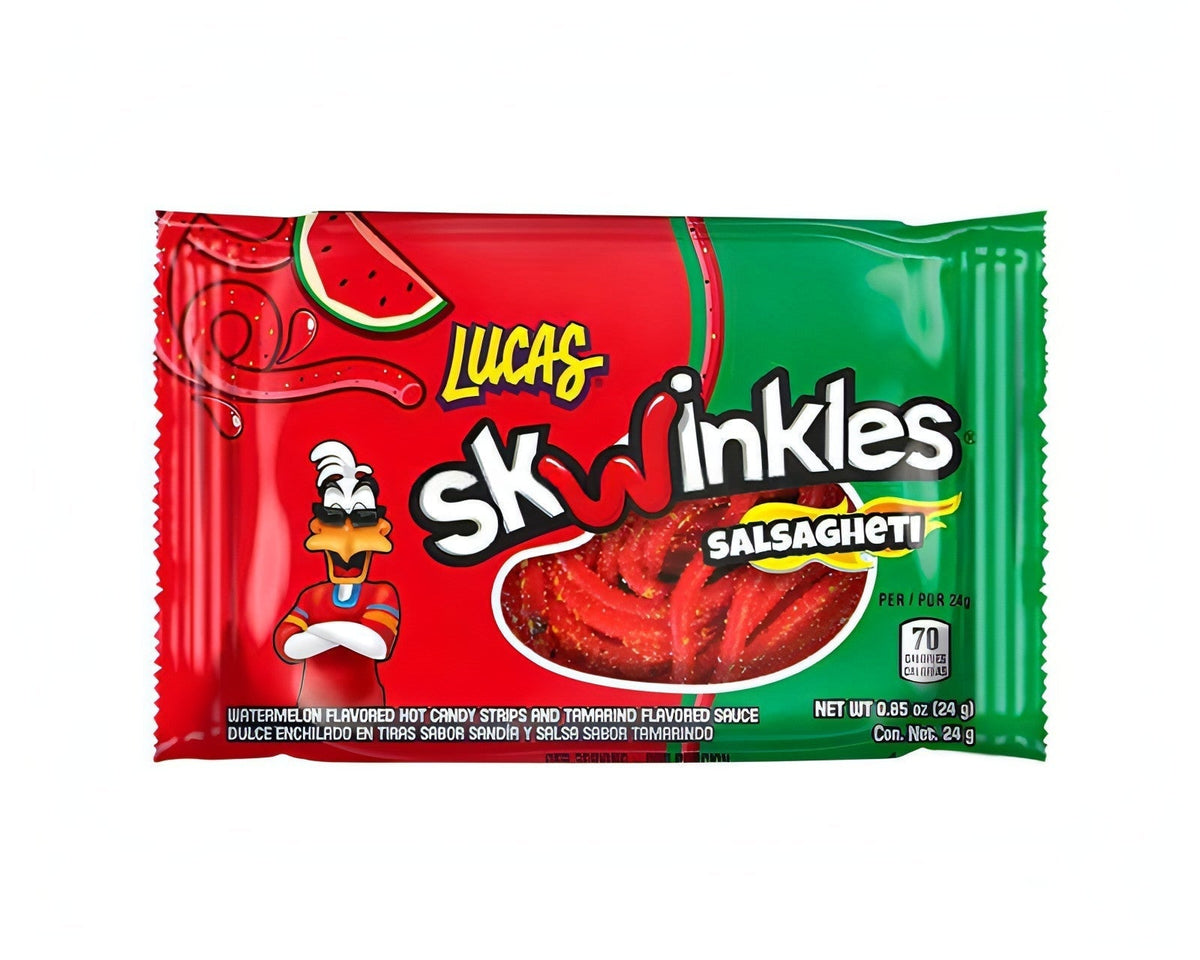 Lucas Salsaghetti Watermelon Flavored Straw Candy (12 Count)