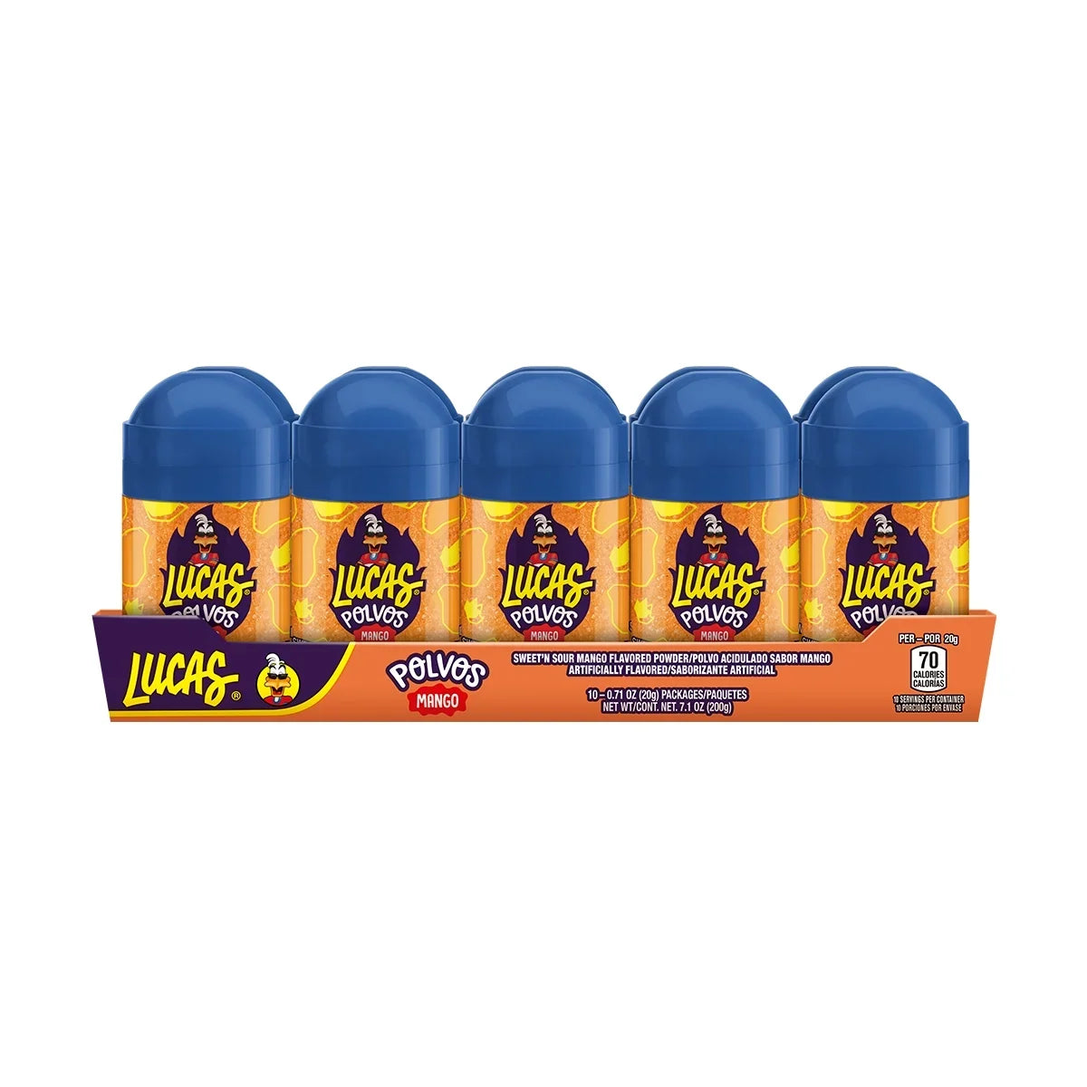 Lucas Polvos Mango Mexican Powder Candy (10 Count)