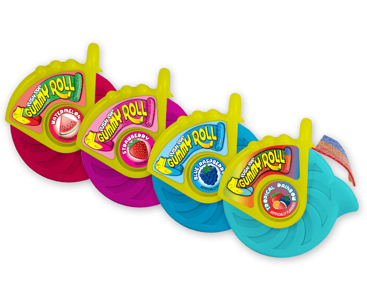 Push Pop Gummy Roll 1.4 oz (8 Pieces Per Box)