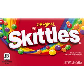 Skittles Original Theater Box 3.5 oz (12 Box Per Case)